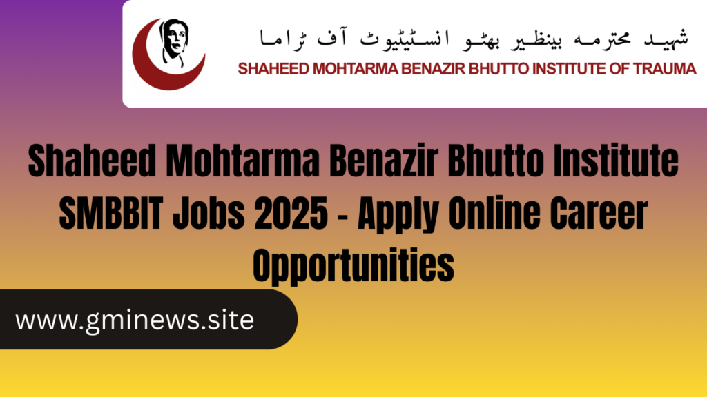 Shaheed Mohtarma Benazir Bhutto Institute SMBBIT Jobs 2025 – Apply Online Career Opportunities